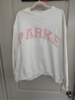 White and Pink Parke Sweater